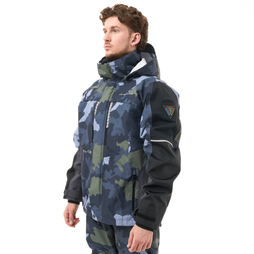 Мембранная куртка QUAD PRO Man Green Camo - Black фото 2