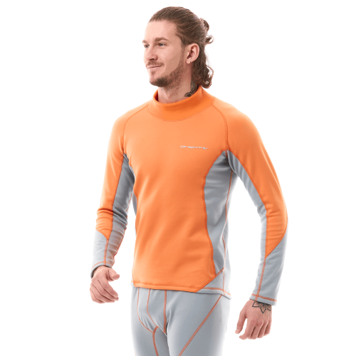 Термокофта зимняя с высоким воротом Man Orange - Grey фото 2