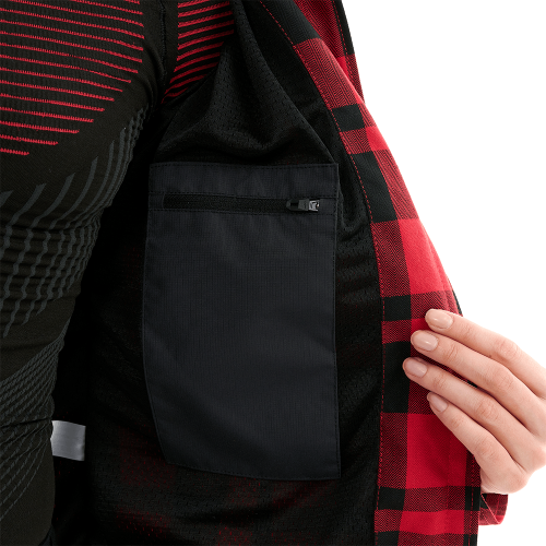 Моторубашка STREETFIGHTER Woman Red с защитой фото 13