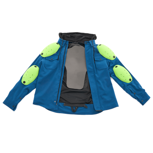 Моторубашка STREETFIGHTER Man Dark Blue с защитой фото 18
