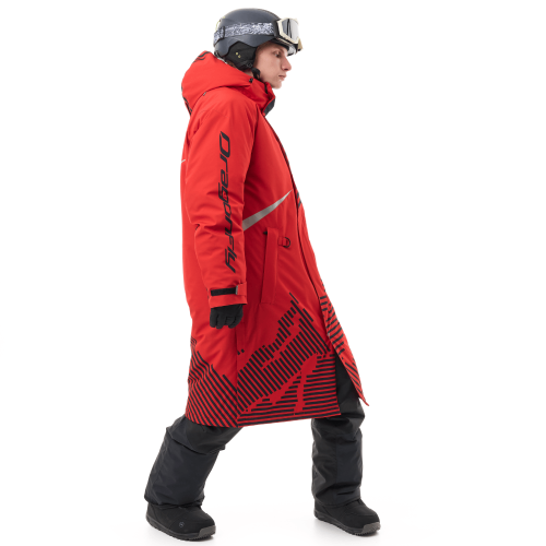 Плащ зимний RACE COAT Man Red - Black фото 2