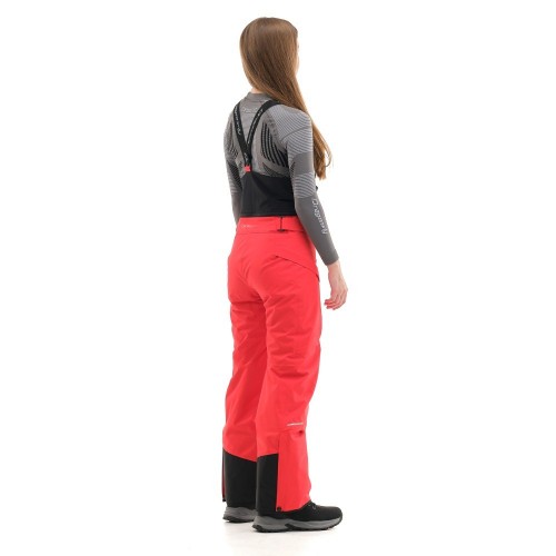 Штаны горнолыжные утепленные Gravity Premium WOMAN Red Fluo        фото 3