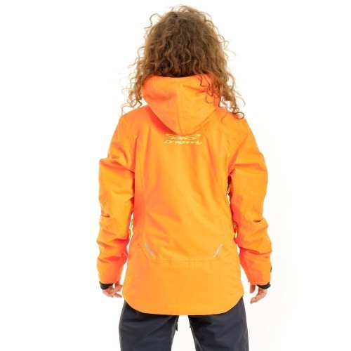 Куртка горнолыжная утепленная Gravity Premium Woman Orange-Yellow 2023 фото 3