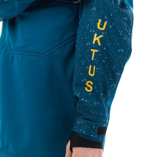 Куртка-анорак сноубордическая DF UKTUS Man Dark Ocean - Yellow фото 15