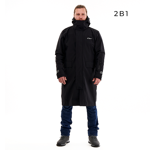 Дождевик городской DF RAINCOAT 2.0 Black 