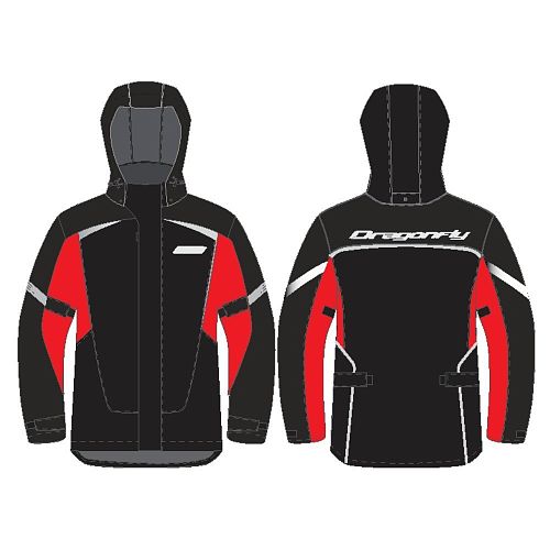 Куртка - дождевик EVO Man Black - Red (мембрана) 