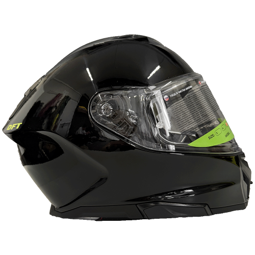 Мотошлем DF-T Black фото 3