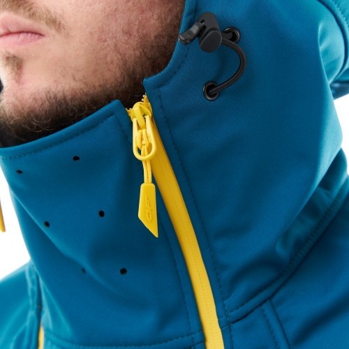Куртка-анорак сноубордическая DF UKTUS Man Dark Ocean - Yellow фото 5