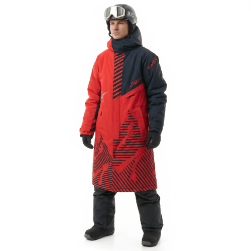 Плащ зимний RACE COAT Man Red - Black