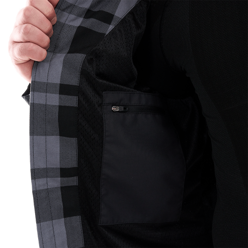 Моторубашка STREETFIGHTER Man Grey с защитой фото 12