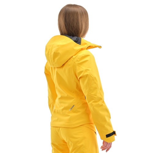Куртка горнолыжная утепленная Gravity Premium WOMAN Yellow-Dark Ocean            фото 3