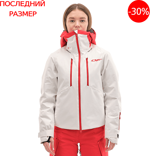 Куртка горнолыжная утепленная Gravity Premium WOMAN Gray-Red Fluo                         