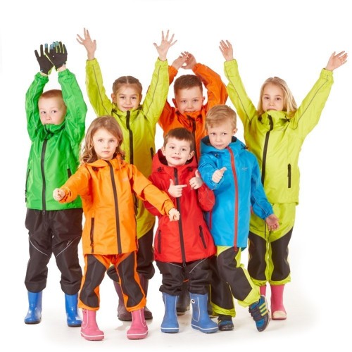 Детский комплект дождевой (куртка, брюки) EVO Kids ORANGE (мембрана) фото 7