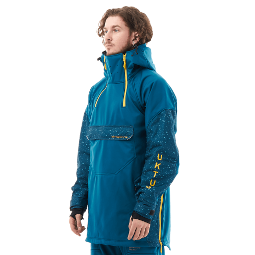 Куртка-анорак сноубордическая DF UKTUS Man Dark Ocean - Yellow фото 2