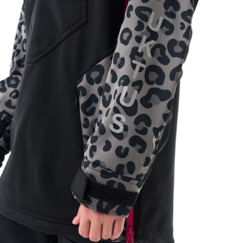 Куртка-анорак сноубордическая DF UKTUS Woman Cat Black - Grey фото 12