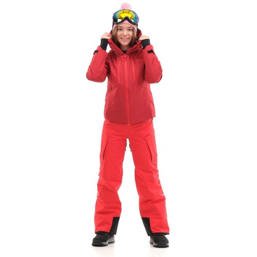 Штаны горнолыжные утепленные Gravity Premium WOMAN Red Fluo        фото 12