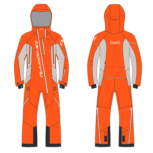 Комбинезон EXTREME Woman Orange - Light Grey 
