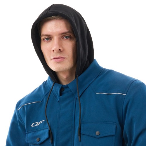 Моторубашка STREETFIGHTER Man Dark Blue с защитой фото 4