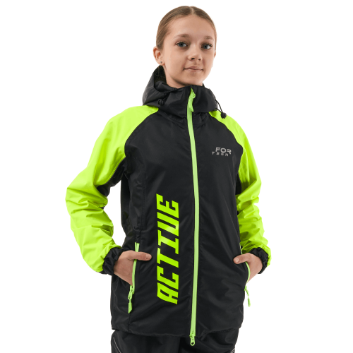 Мембранный костюм ACTIVE Teenager Black - Lime фото 4