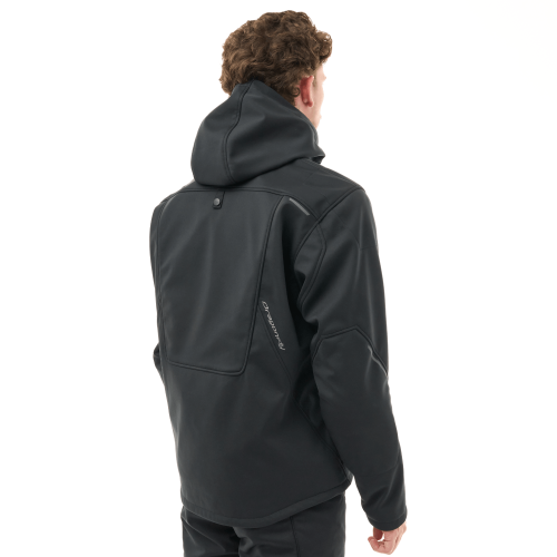 Мототолстовка DF URBAN Man Black с защитой фото 3