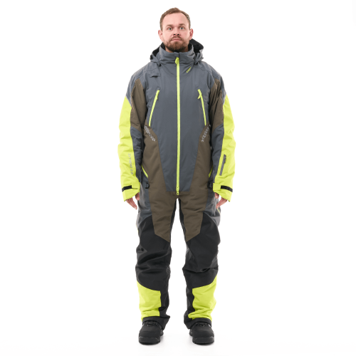 Комбинезон EXTREME 2.0 Man Grey - Brown - Lime Утепленный (100)