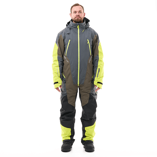 Комбинезон EXTREME 2.0 Man Grey - Brown - Lime Утепленный (100) 