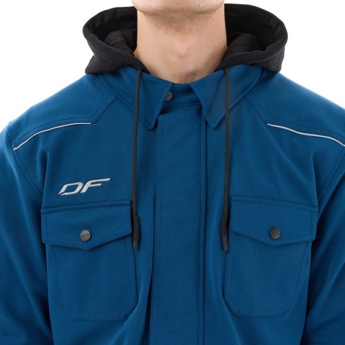 Моторубашка STREETFIGHTER Man Dark Blue с защитой фото 7