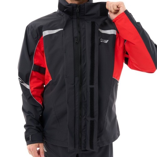 Куртка - дождевик EVO Man Black - Red (мембрана) фото 9