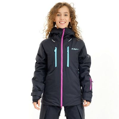 Куртка горнолыжная утепленная Gravity Premium Woman Black-Pink 2023                    