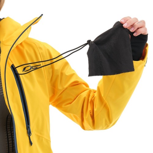 Куртка горнолыжная утепленная Gravity Premium WOMAN Yellow-Dark Ocean            фото 8