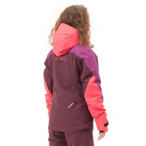 Куртка горнолыжная утепленная Gravity Premium Woman Purple-Brown 2023 фото 3