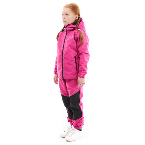 Детский комплект дождевой (куртка, брюки) EVO Kids PINK (мембрана)