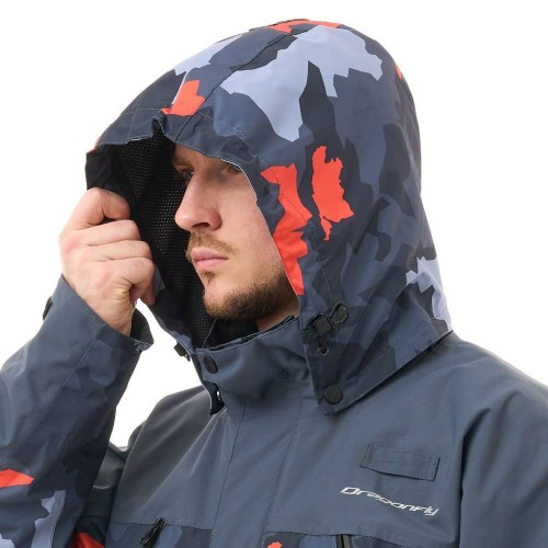 Мембранная куртка QUAD 2.0 Man Grey - Orange Camo фото 4
