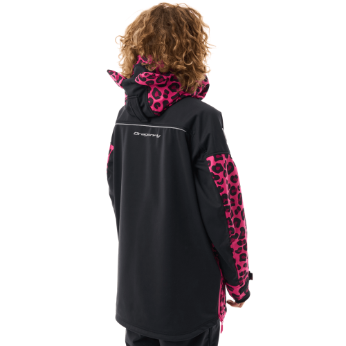 Куртка-анорак сноубордическая DF UKTUS Woman Cat Black - Pink фото 4