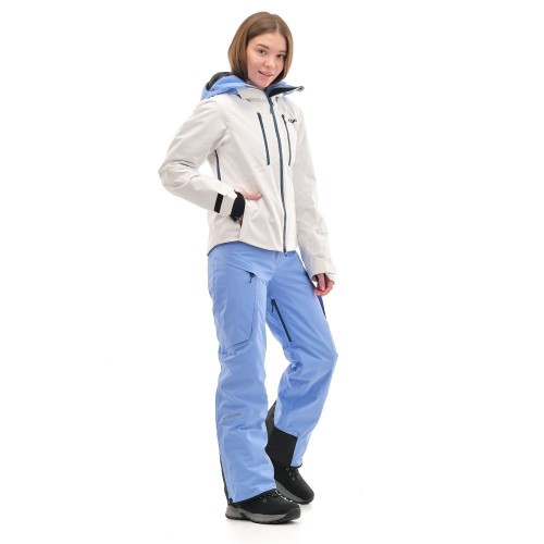 Куртка горнолыжная утепленная Gravity Premium WOMAN Gray-Blue          фото 12