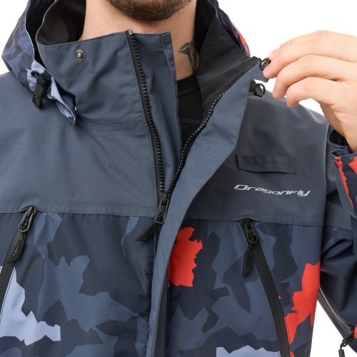 Мембранная куртка QUAD 2.0 Man Grey - Orange Camo фото 9