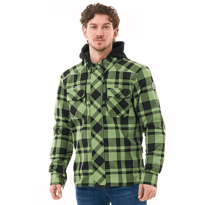 Моторубашка STREETFIGHTER Man Green с защитой 