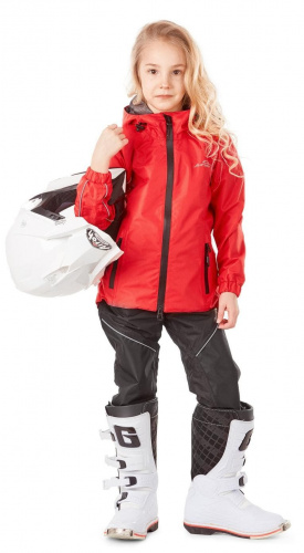 Детский комплект дождевой (куртка, брюки) EVO Kids RED (мембрана) фото 3