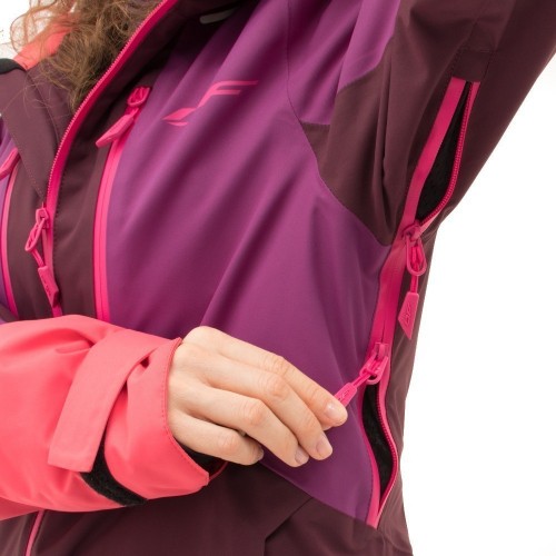 Куртка горнолыжная утепленная Gravity Premium Woman Purple-Brown 2023 фото 6