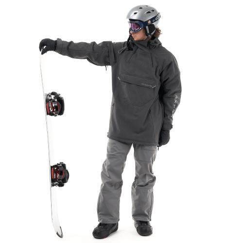 Куртка-анорак сноубордическая DF UKTUS Man Graphite Melange фото 17