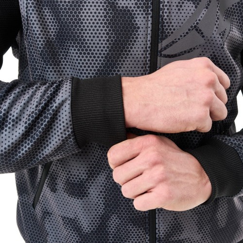 Мототолстовка DF URBAN Grey Polygon с защитой фото 10