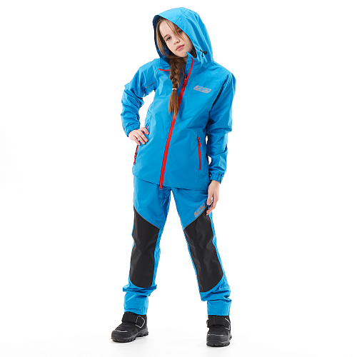 Комплект дождевой (куртка, брюки) EVO FOR TEEN BLUE (мембрана)                    