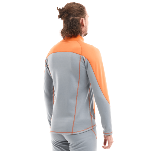 Термокофта зимняя с высоким воротом Man Orange - Grey фото 3