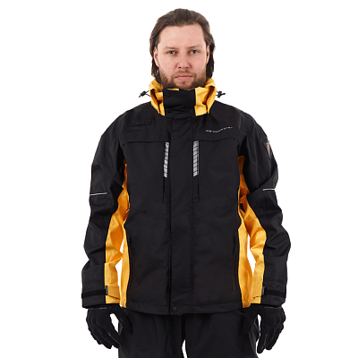 Мембранная куртка QUAD PRO Black - Yellow 2023                    