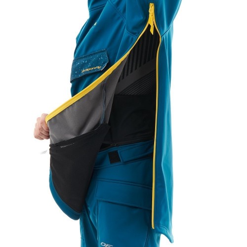 Куртка-анорак сноубордическая DF UKTUS Man Dark Ocean - Yellow фото 14